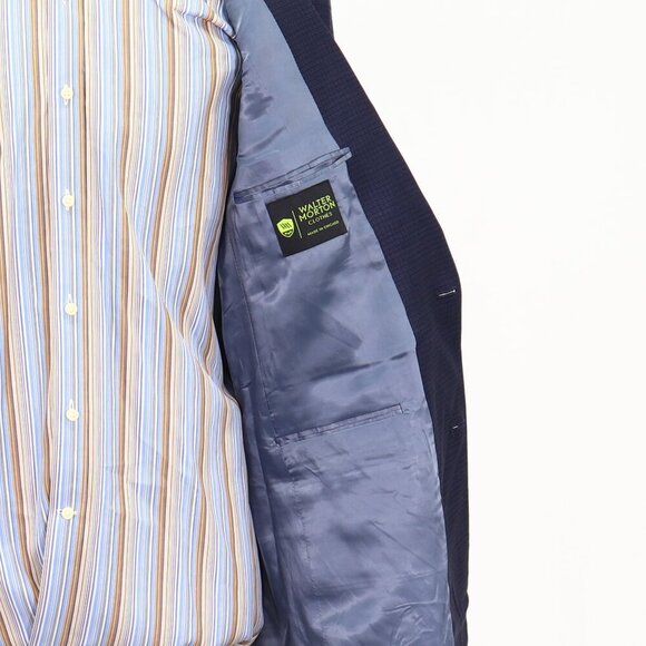 NEW Walter-Morton 42XL Navy Check 2-Button Sport Coat Blazer Jacket P134 - Picture 10 of 11